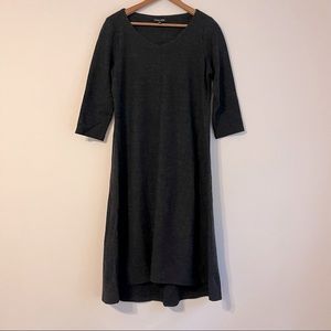 Eileen Fisher 100% Wool Sweater Dress Size Small